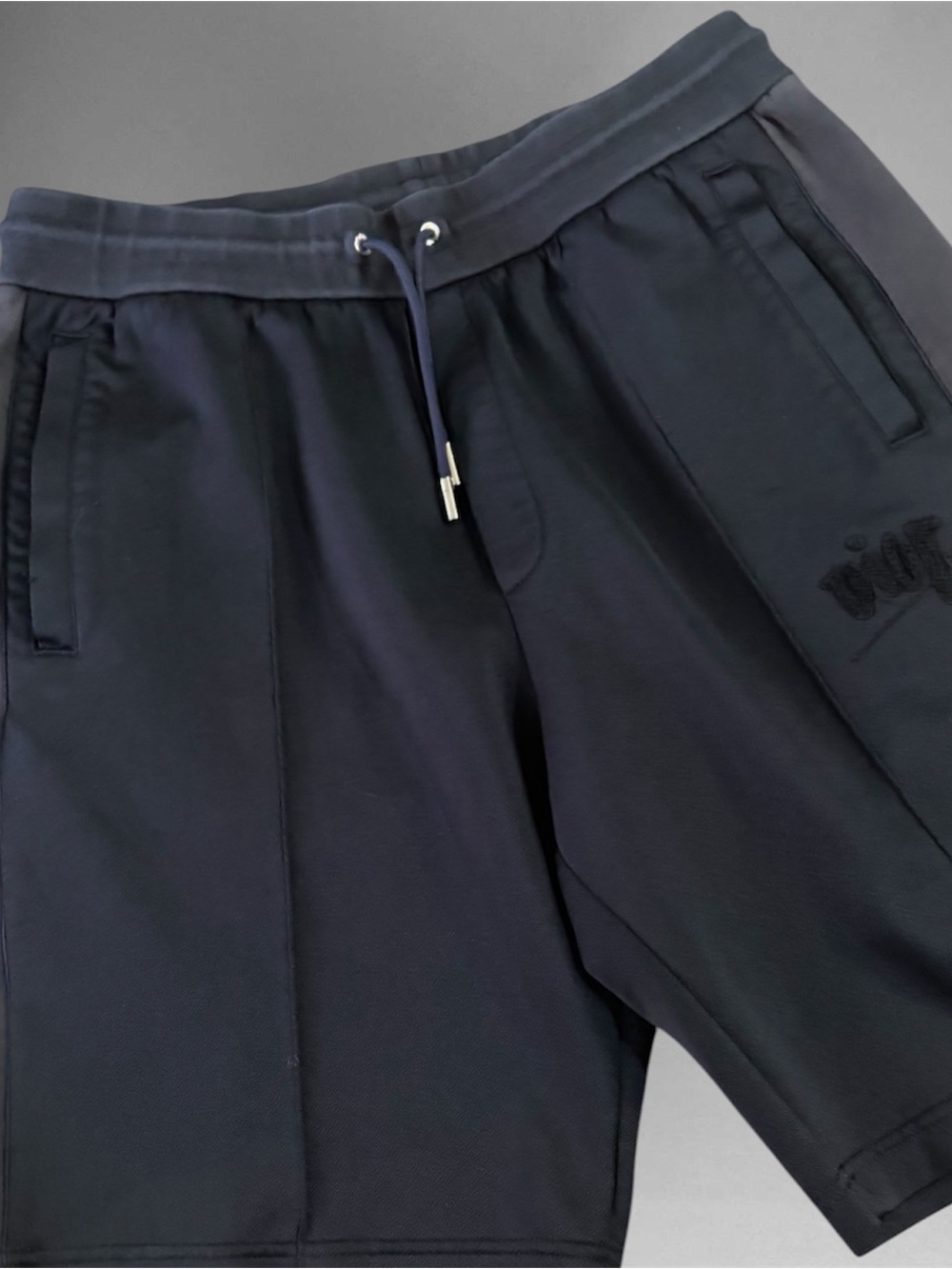 Dior and Shawn Stussy 20AW Technical Jersey Track Shorts in black,